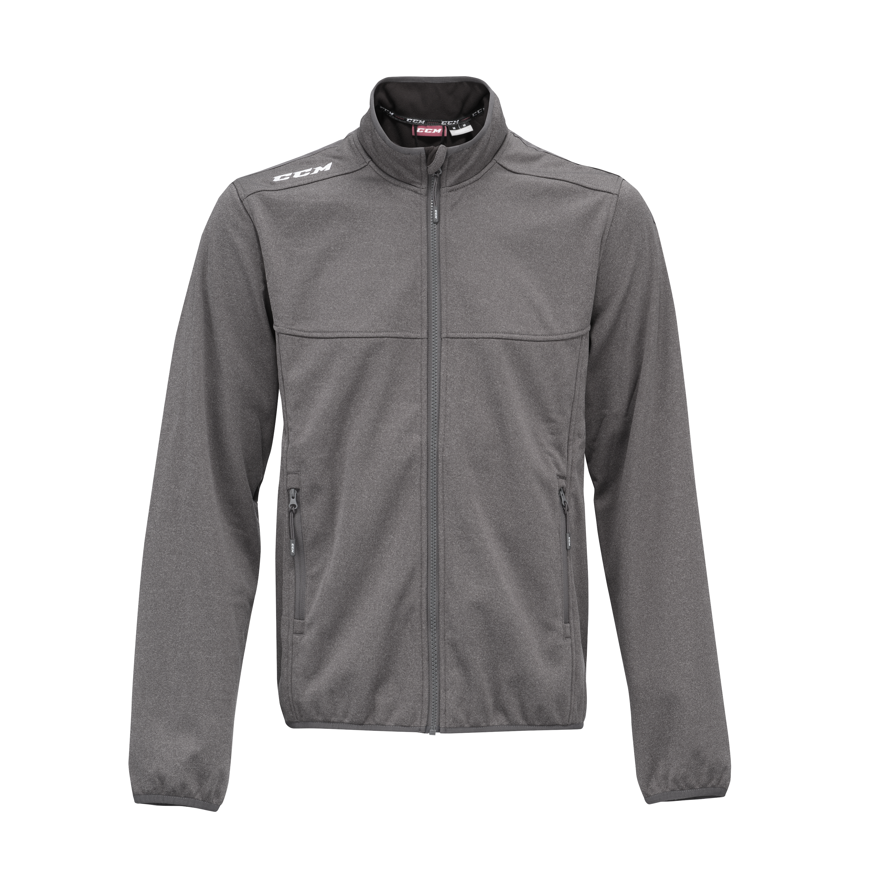 New CCM Dark Grey Team Softshell Jacket | Senior M | #191520313012 - Top Flight Hockey