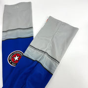 Used Royal and Grey Socks With Velcro | 30" - Top Flight Hockey