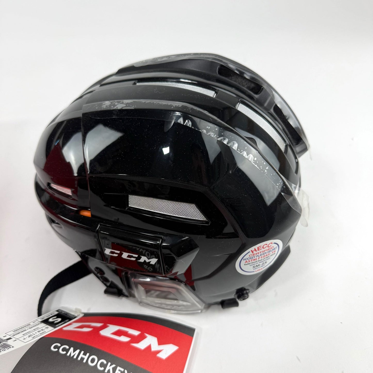 New CCM Black/Silver Fitlite 3DS Helmet | Senior S | #888162961052 - Top Flight Hockey