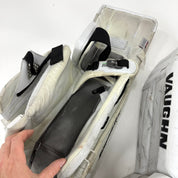 Used White Vaughn XFP Goalie Pads | 31 +2" - Top Flight Hockey