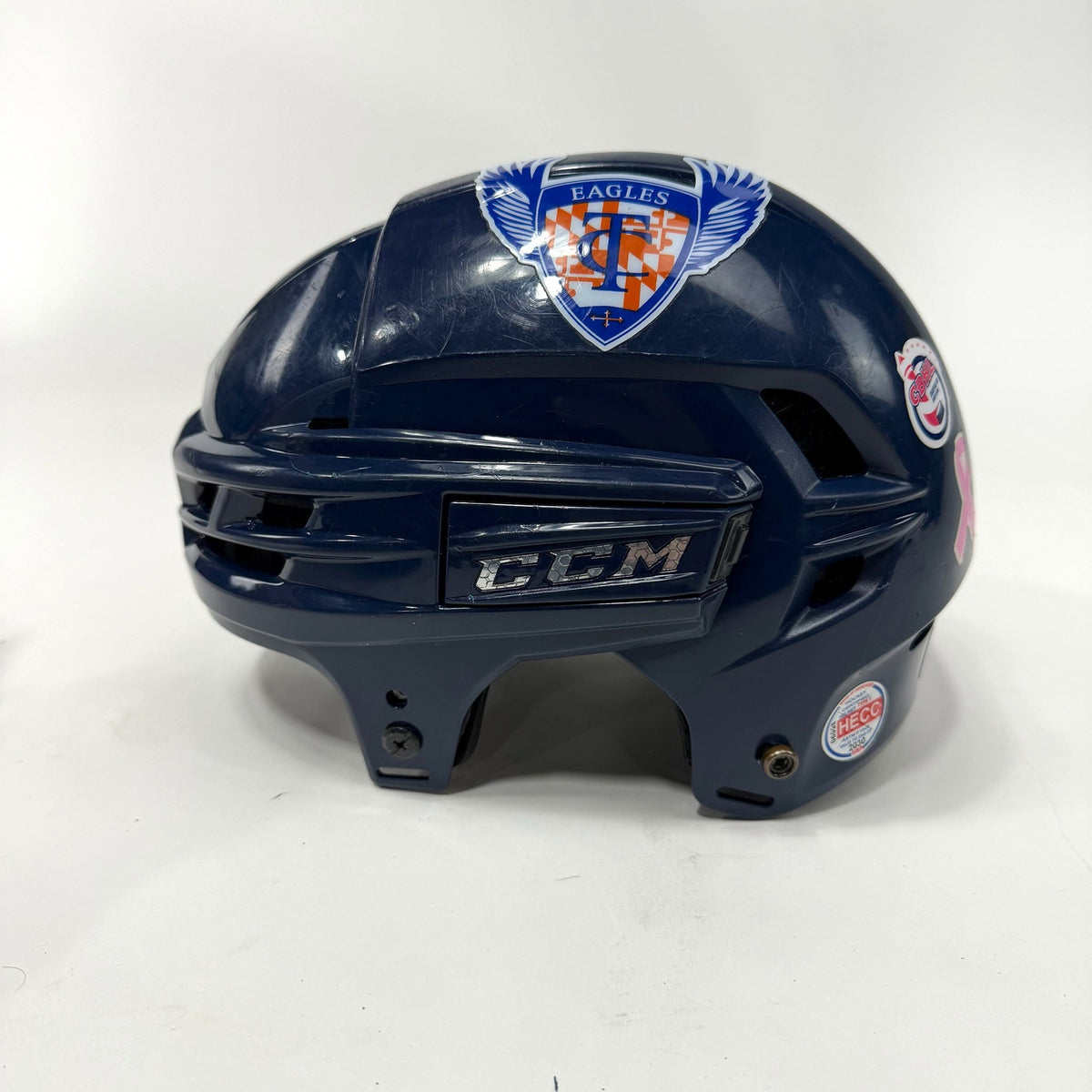 Used Navy CCM Tacks X Helmet | Medium | AB156 - Top Flight Hockey