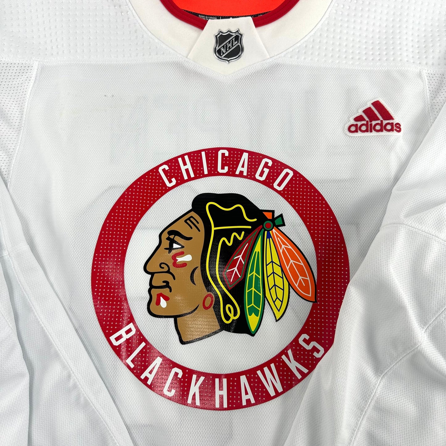 LUYPEN #73 - NEW - White Chicago Blackhawks Camp / Practice Jersey - Adidas MIC Size 56
