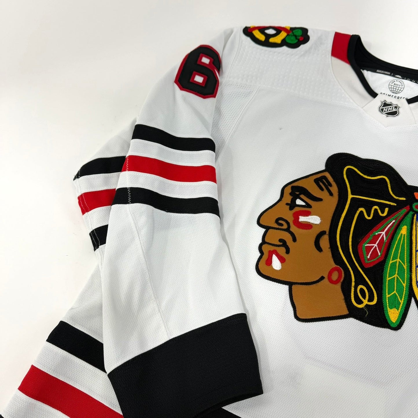 Jake McCabe #6 Away Chicago Blackhawks Game Worn Jersey 2022-2023 | 5896-25522