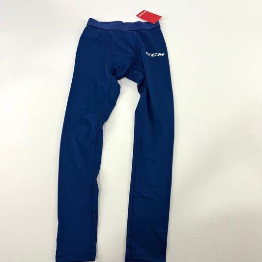 New Navy CCM Baselayer Performance Pant | Senior Small | #191520506322 - Top Flight Hockey