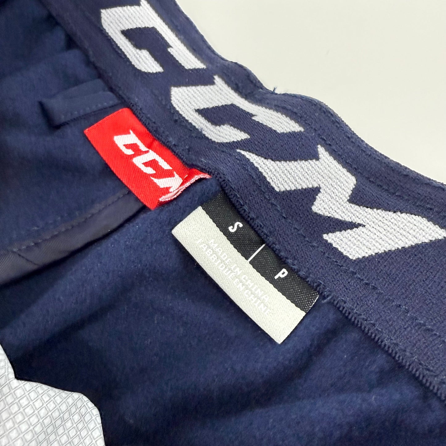 New Navy CCM Adult Hockey Warm Up Pants | S | #888600714806