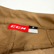 New Tan CCM Mens Travel Pant | 28" | #191035007536 - Top Flight Hockey