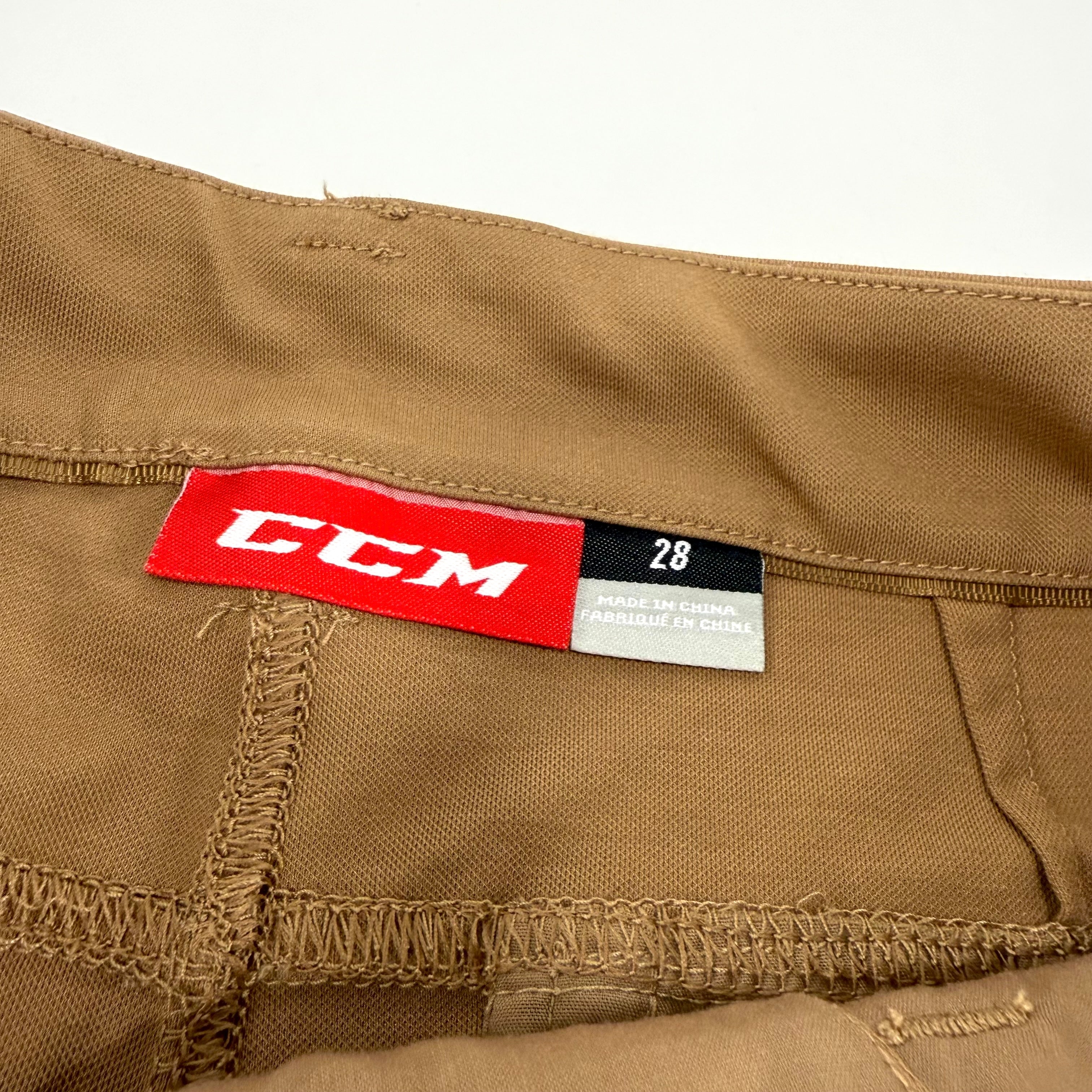 New Tan CCM Mens Travel Pant | 28" | #191035007536 - Top Flight Hockey
