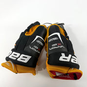 New Black/Yellow Bauer Vapor X100 Gloves | 13" | U341 - Top Flight Hockey