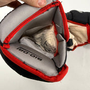 Used Chicago Blackhawks Easton Pro Gloves | 14" | L314 - Top Flight Hockey