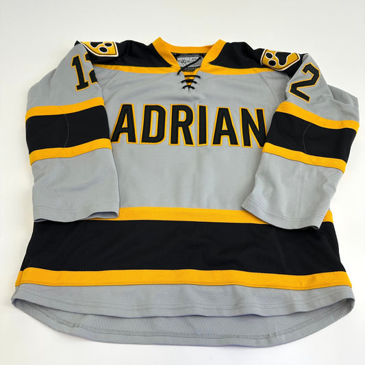 Used Adrian College Grey Womens JOG Game Jersey | Size Small-48 | #12