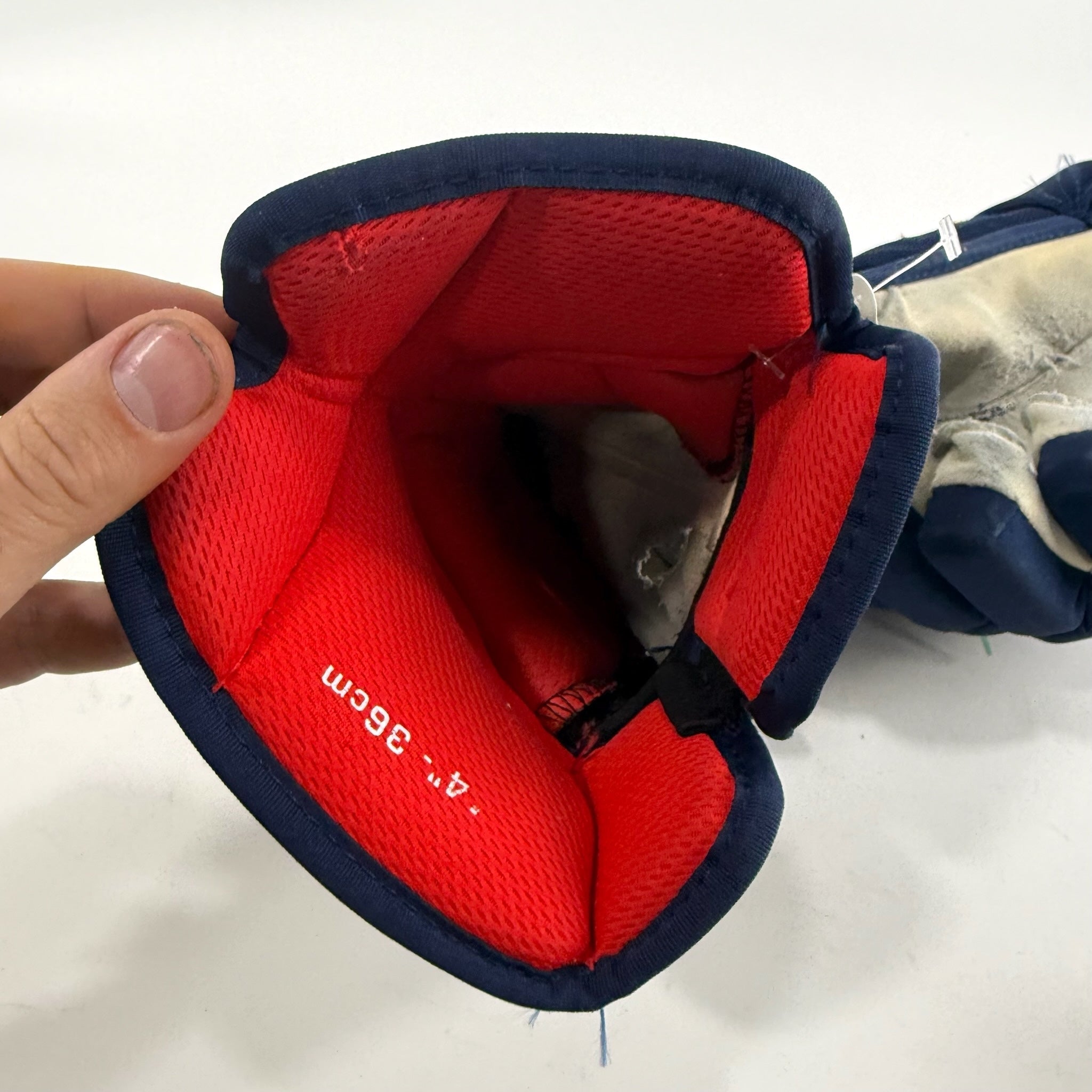 Used Navy STL Blues Bauer Vapor 2x Pro Gloves | 14" | D139 - Top Flight Hockey