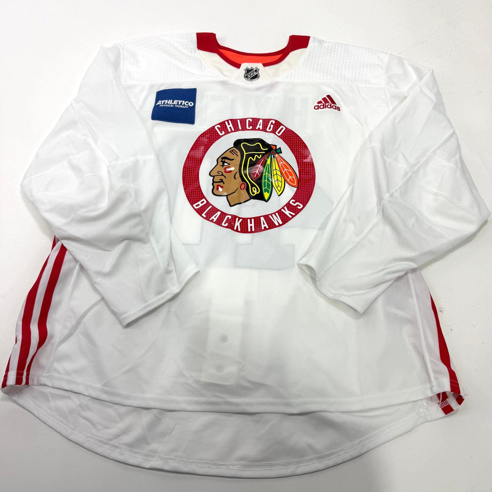 Used White Chicago Blackhawks Adidas MIC Practice Jersey | Size 58 | Hayden #40 - Top Flight Hockey