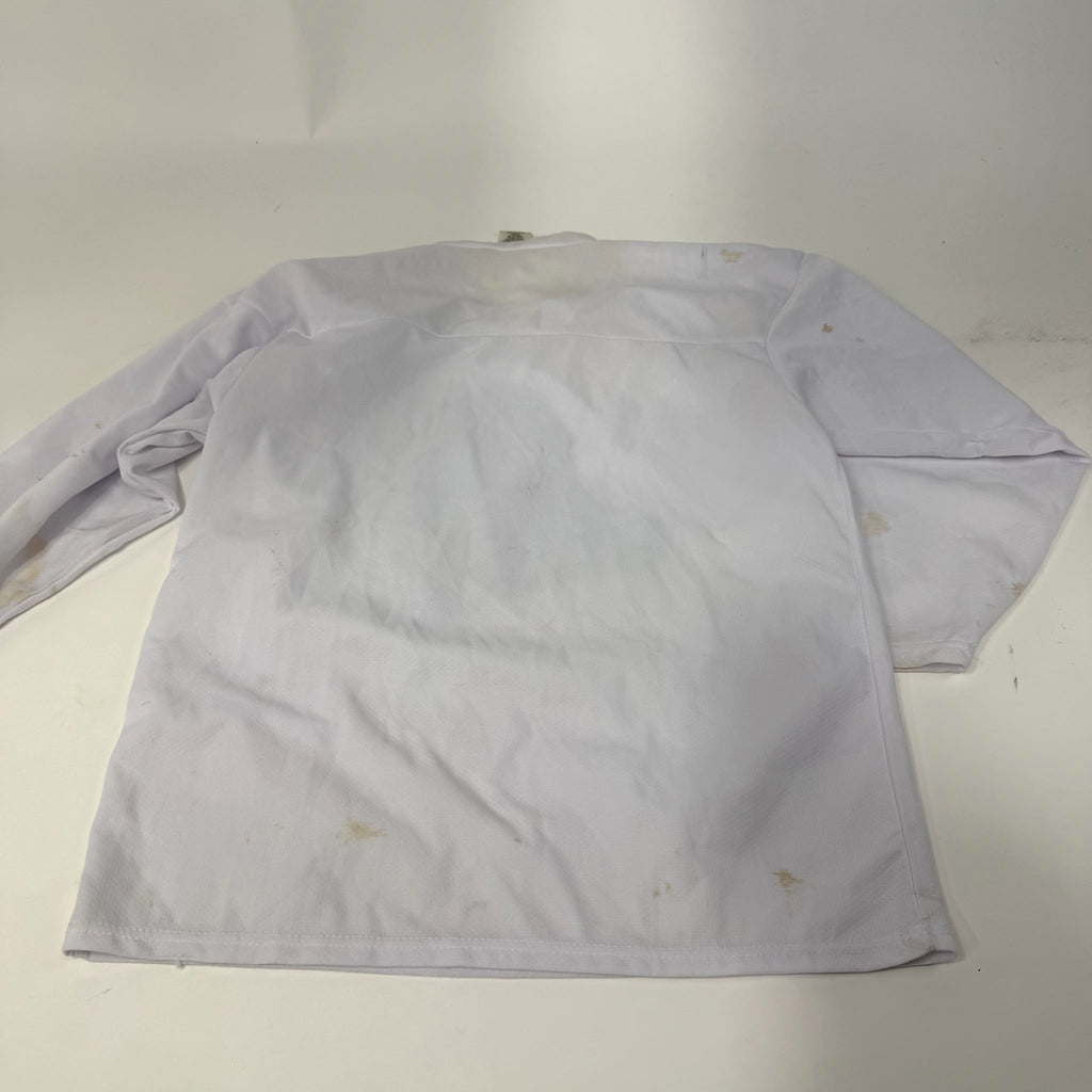 Used White Spartans Practice Jersey | Medium | AB168 - Top Flight Hockey