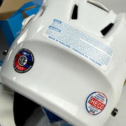 New White Bauer Re-Akt 65 Helmet | Senior Small | St. Louis Blues - Top Flight Hockey