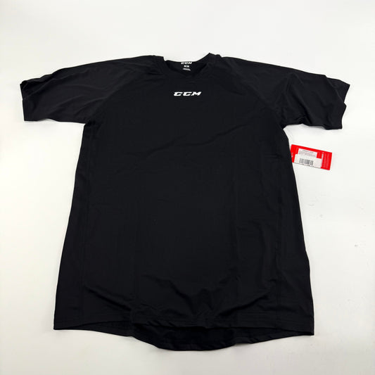 New Black CCM Men's Loose fit Short Sleeve Shirt | Senior M | #191520510695 - Top Flight Hockey