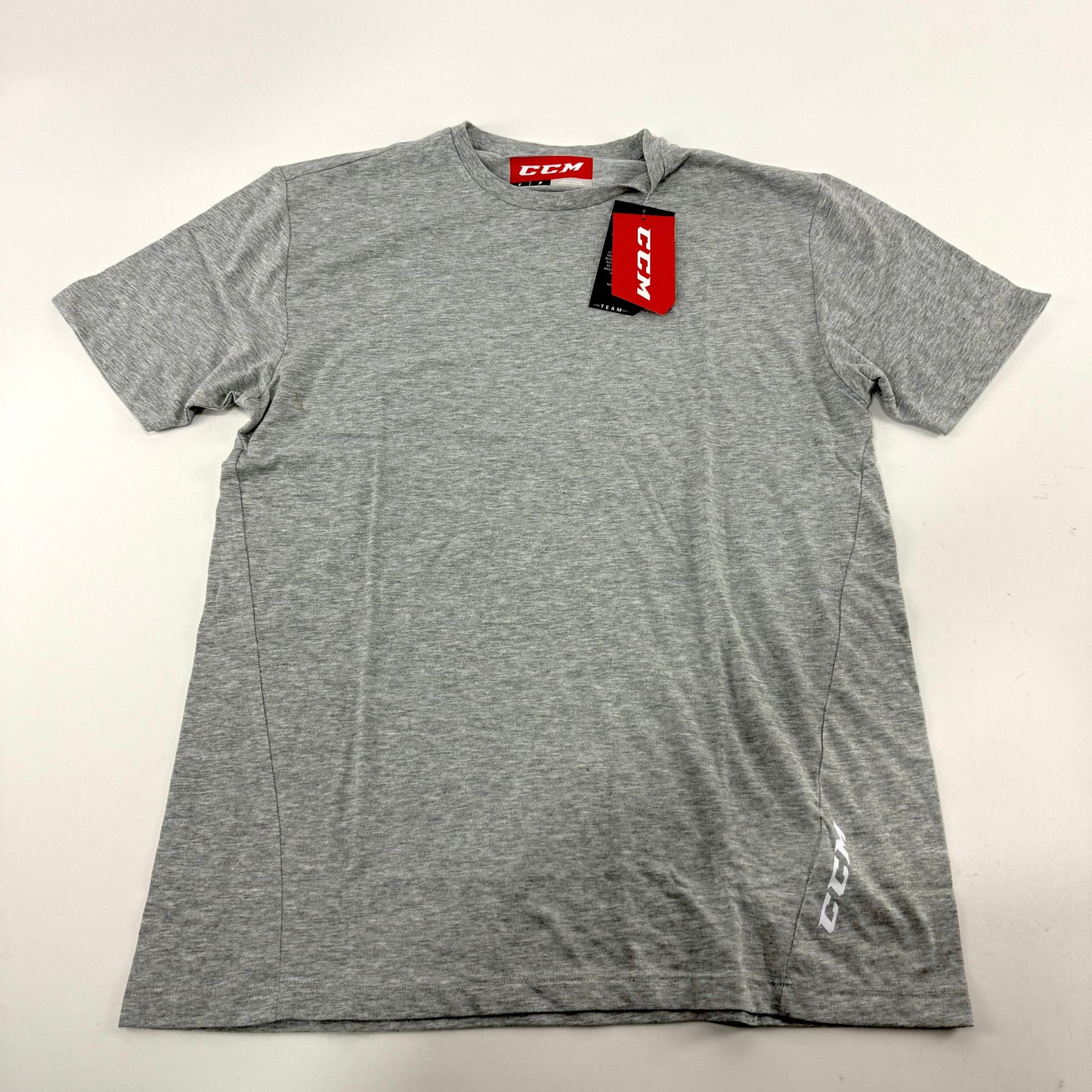 New Athletic Grey CCM Adult Premium Short Sleeve Shirt | Senior S #191520399320 - Top Flight Hockey