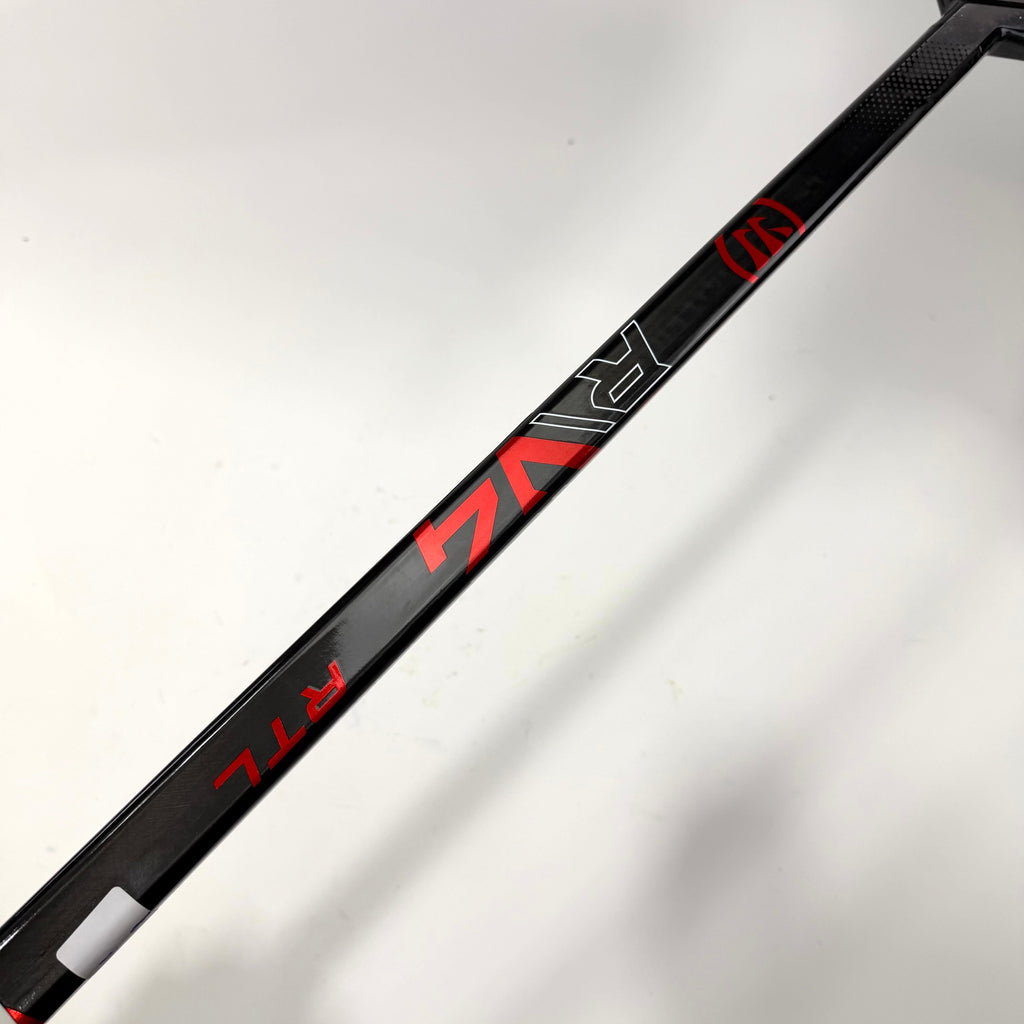 New Regular Black/Red Warrior Ritual V4 Goalie Stick | 26" Paddle Custom Curve | Mrazek | BH109 - Top Flight Hockey