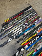 x50 - Large Lot of Broken Hockey Sticks for Projects - #C347