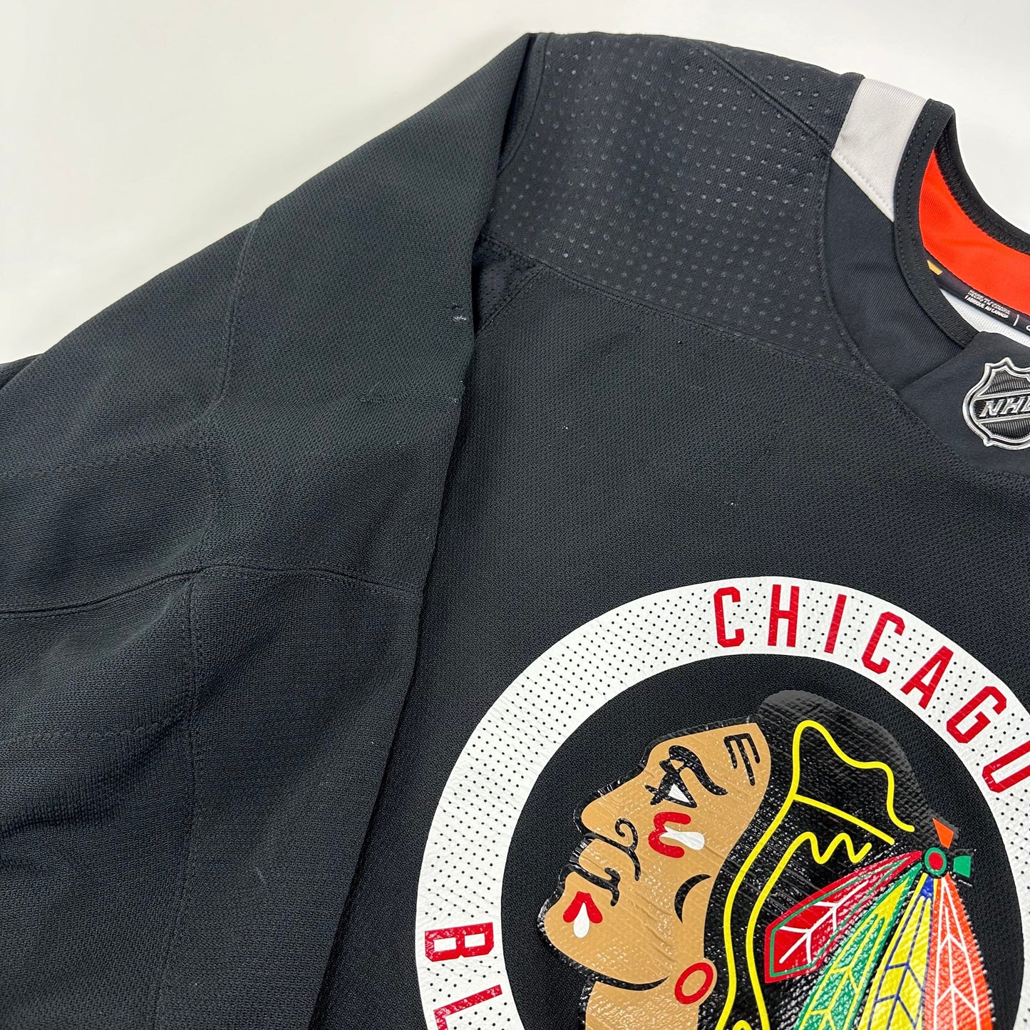 JOHNSON #52 - Black Chicago Blackhawks Practice Jersey - Adidas MIC Size 56