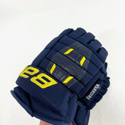 Used Navy and Yellow Bauer Pro Series Gloves | 14" | B575 - Top Flight Hockey