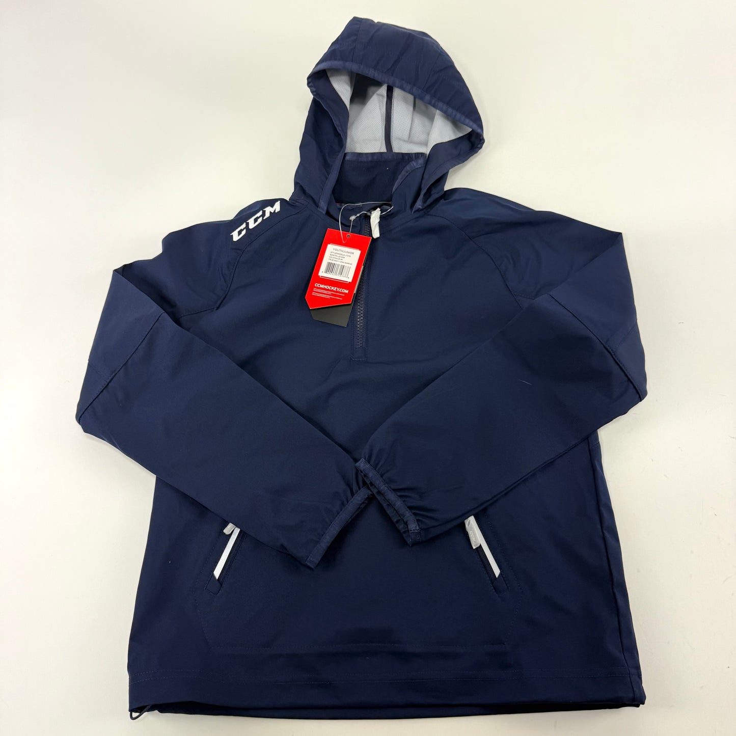 New Navy CCM Youth Anorak Jacket | Youth M | #888600714776