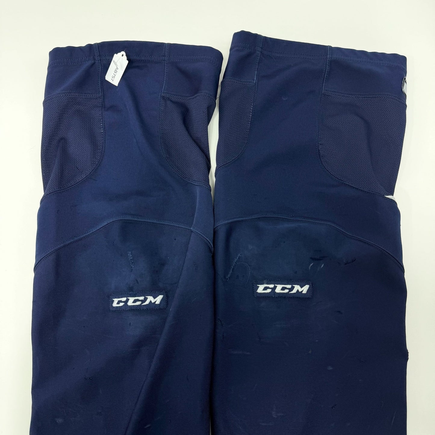 Used Navy and White CCM Practice Socks | Large | AB757