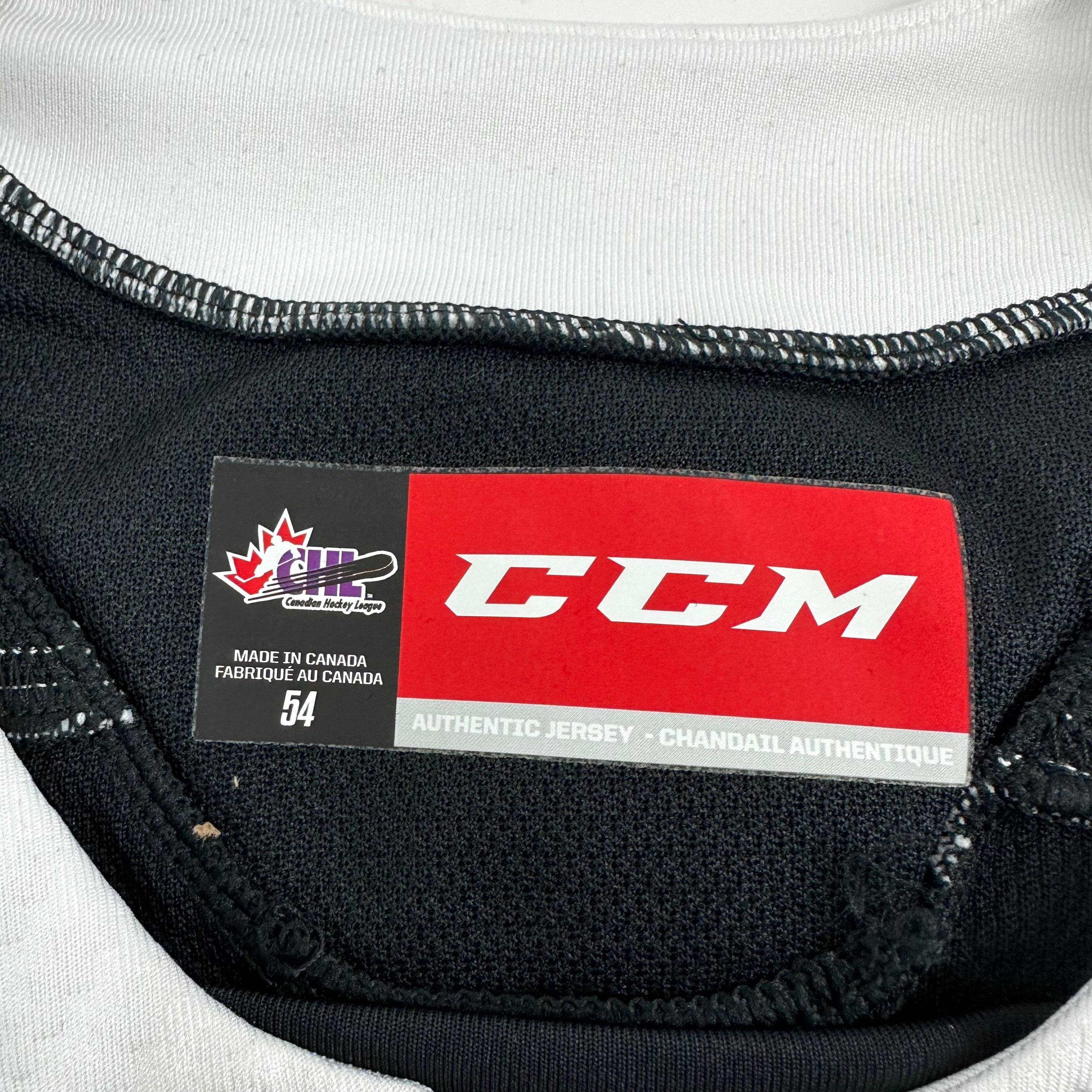 Brand New Black CCM WHL MIC Game Jersey - Size 54