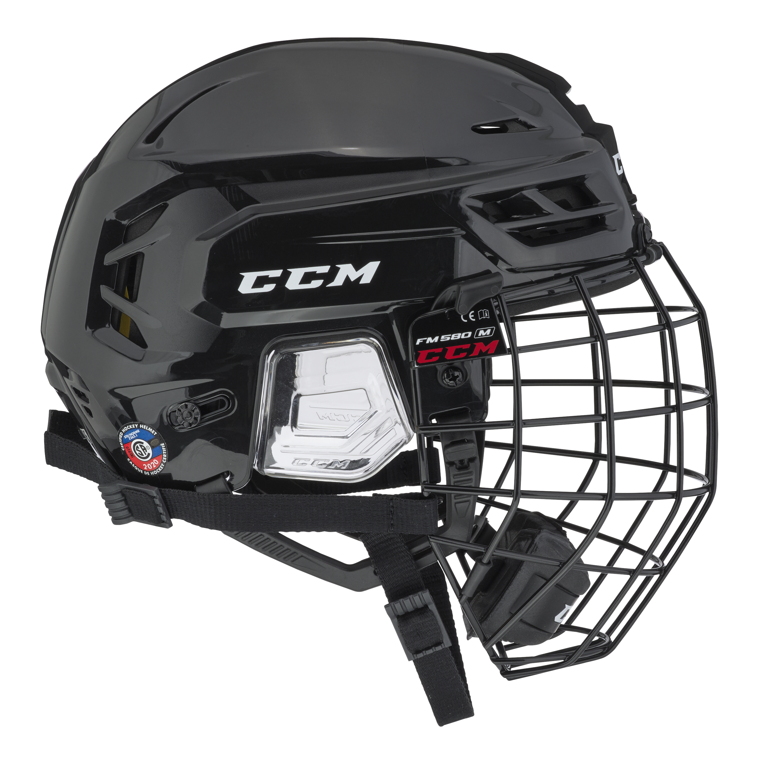 New Black Senior Small CCM Tacks 210 Helmet and Cage Combo - Top Flight Hockey
