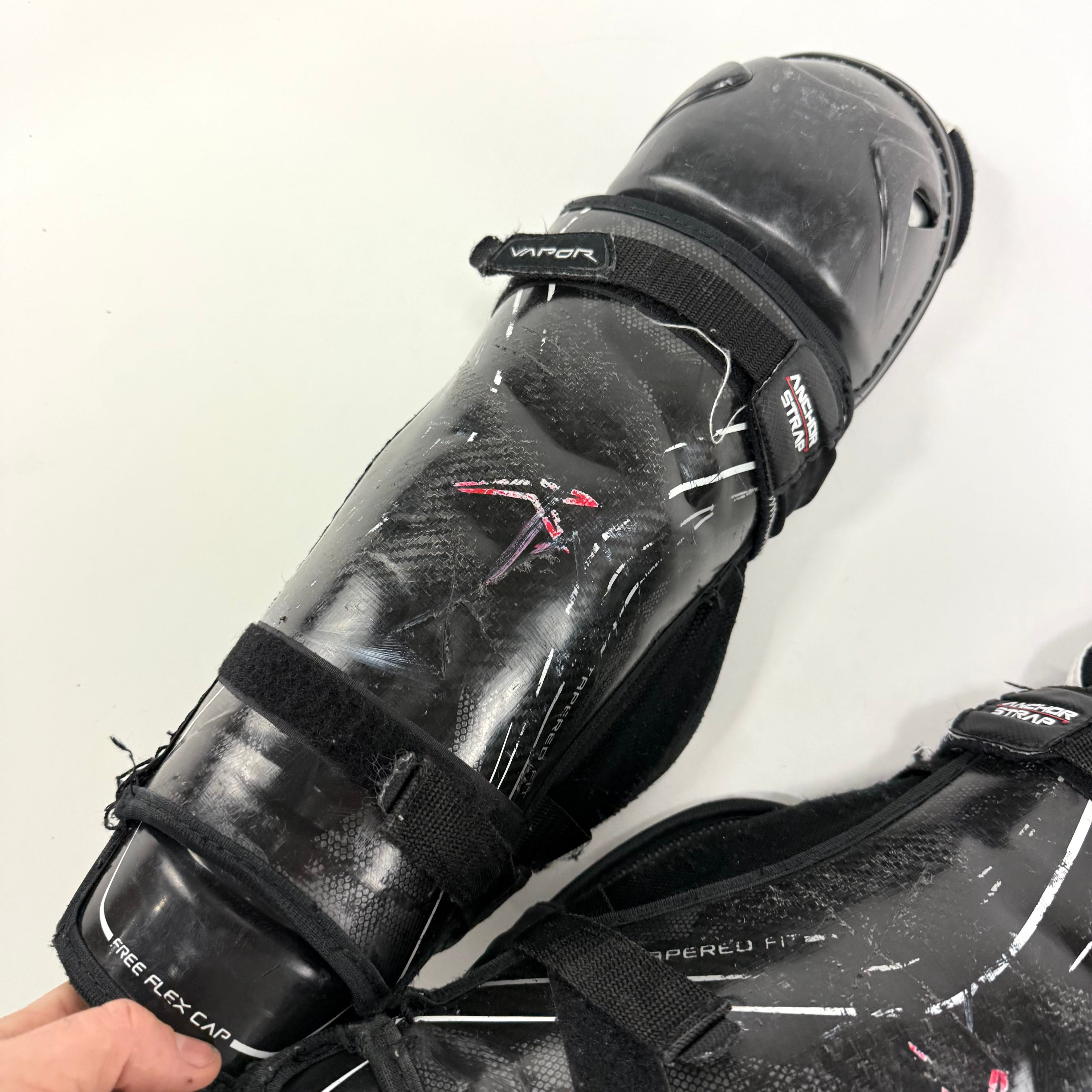 Used Bauer Vapor 1X Lite Shin Guards 16" | U382 - Top Flight Hockey