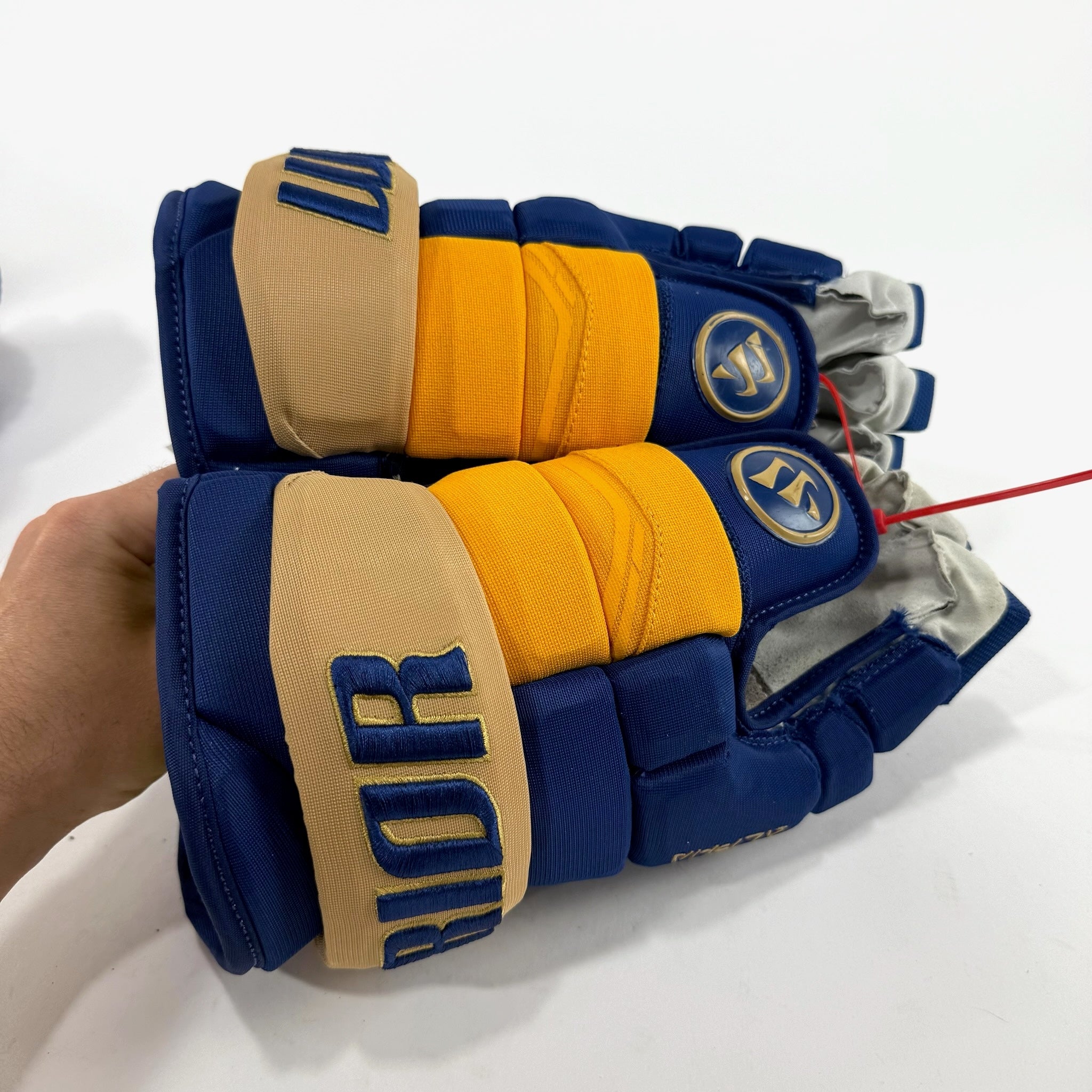 Used Once STL Blues Winter Classic Warrior Alpha QX Pro Gloves | 14" | D165 - Top Flight Hockey