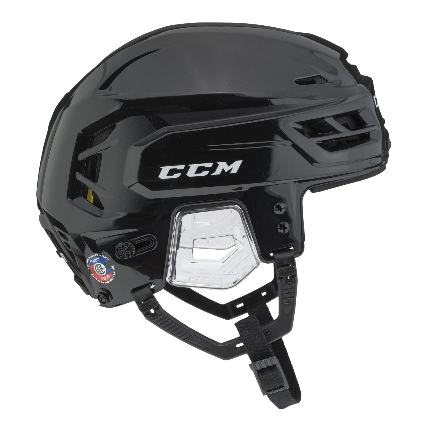 New Black Senior Small CCM Tacks 210 Helmet - Top Flight Hockey