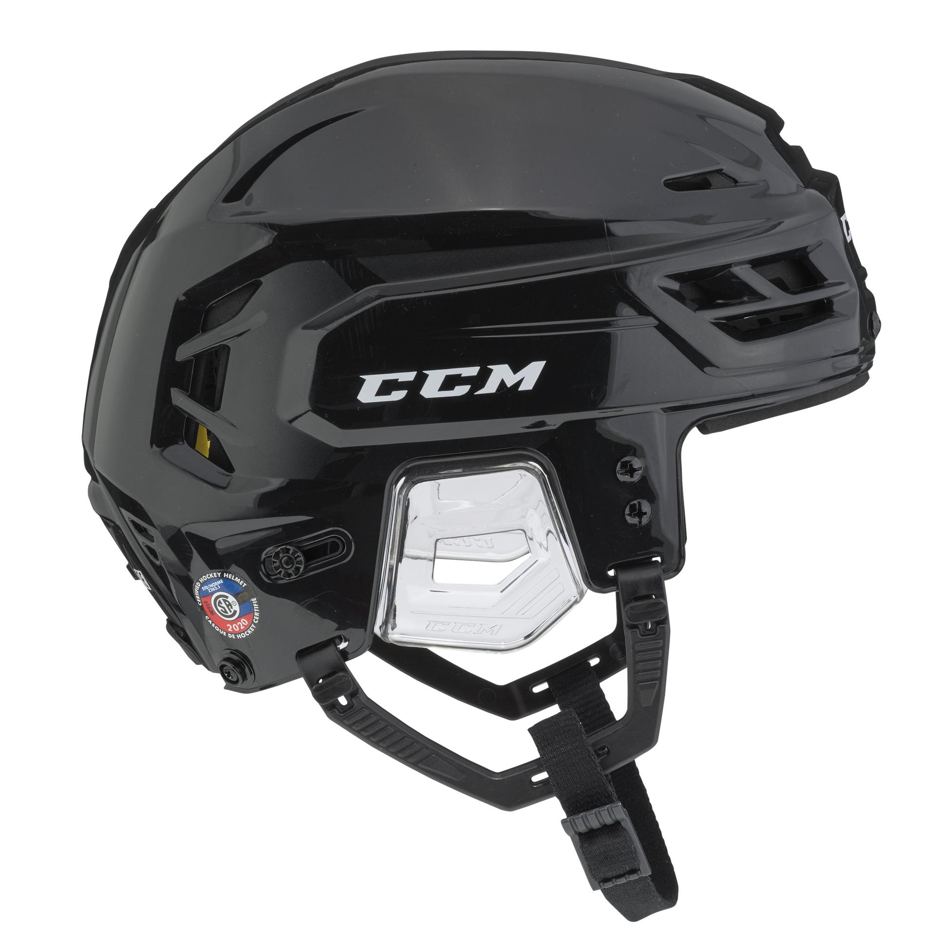 New Black Senior Small CCM Tacks 210 Helmet - Top Flight Hockey