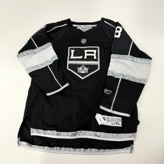 Used Black Reebok LA Kings Drew Doughty Jersey | Youth Large/XL | AB515