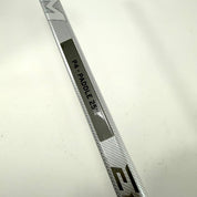 Brand New FULL RIGHT Black, White and Grey CCM Eflex 5 Goalie Stick - P4 Curve | 25" Paddle - Top Flight Hockey