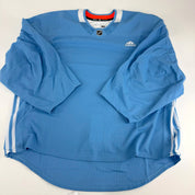 Brand New MIC Baby Blue Adidas Practice Jersey - Size 60G - Top Flight Hockey
