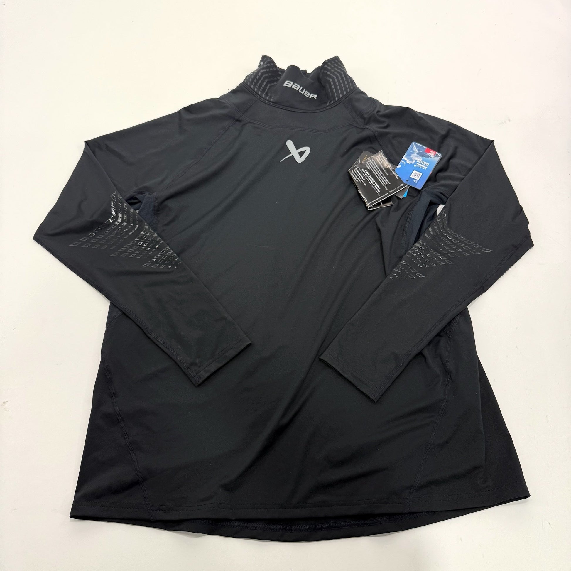 New Bauer Long Sleeve Neck Protect Shirt | XXL | #A46 - Top Flight Hockey