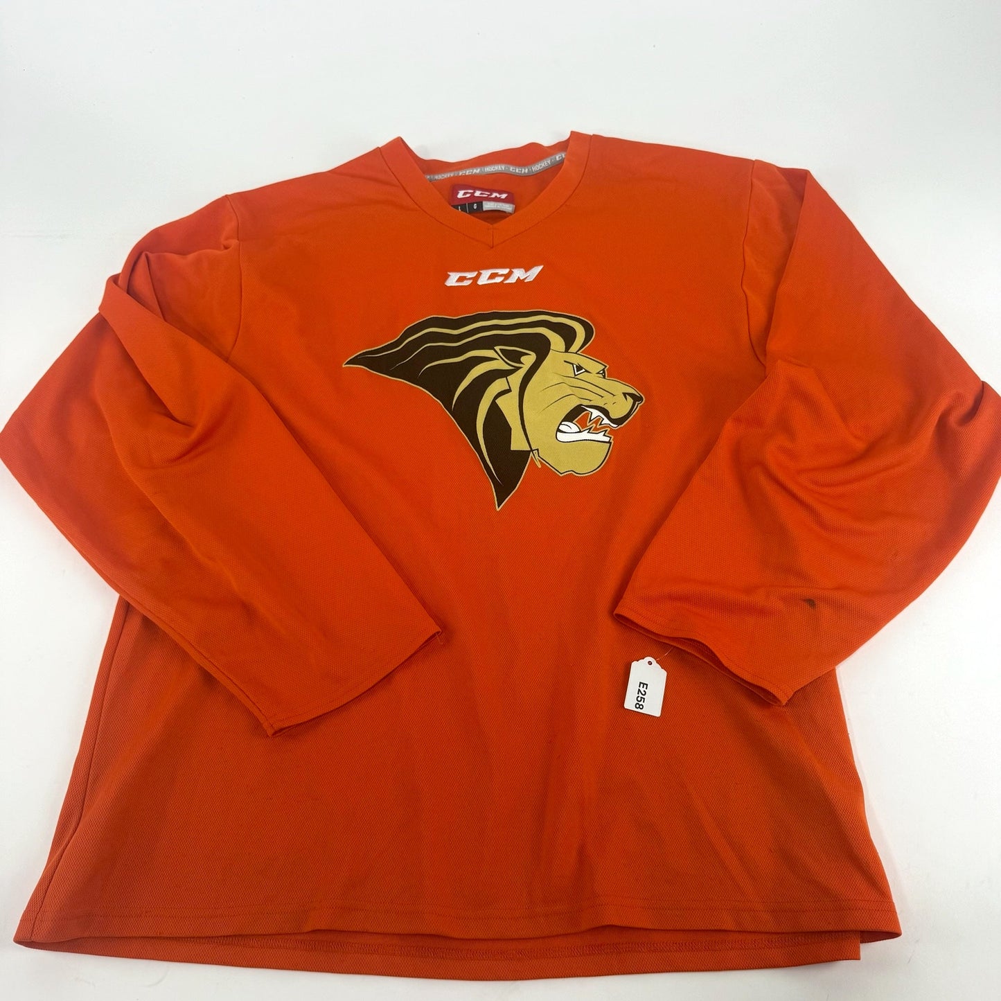 Used Orange Lindenwood CCM Practice Jersey | Large | E258