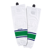 Brand New - Vancouver Canucks Away CCM Quicklite 8000 Hockey Socks - Junior