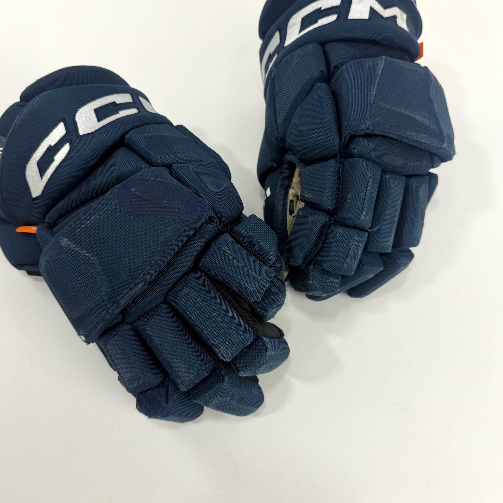 Used Navy CCM Jetspeed Pro Gloves | 14" | D354