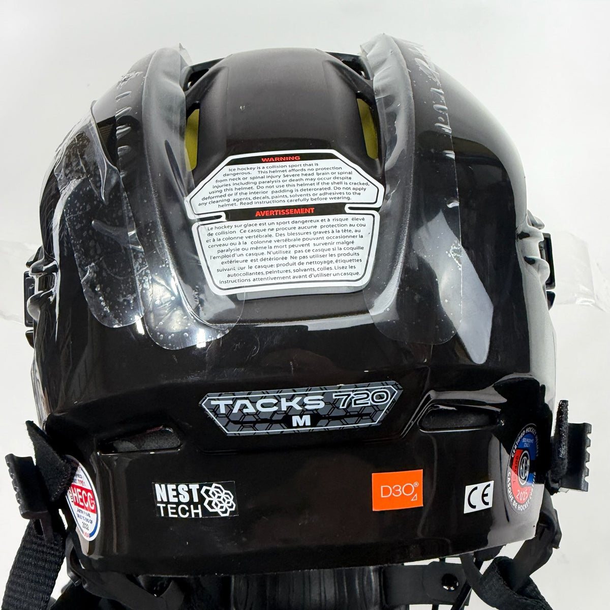 New Black CCM Tacks 720 Helmet Cage Combo | Medium | AB173 - Top Flight Hockey