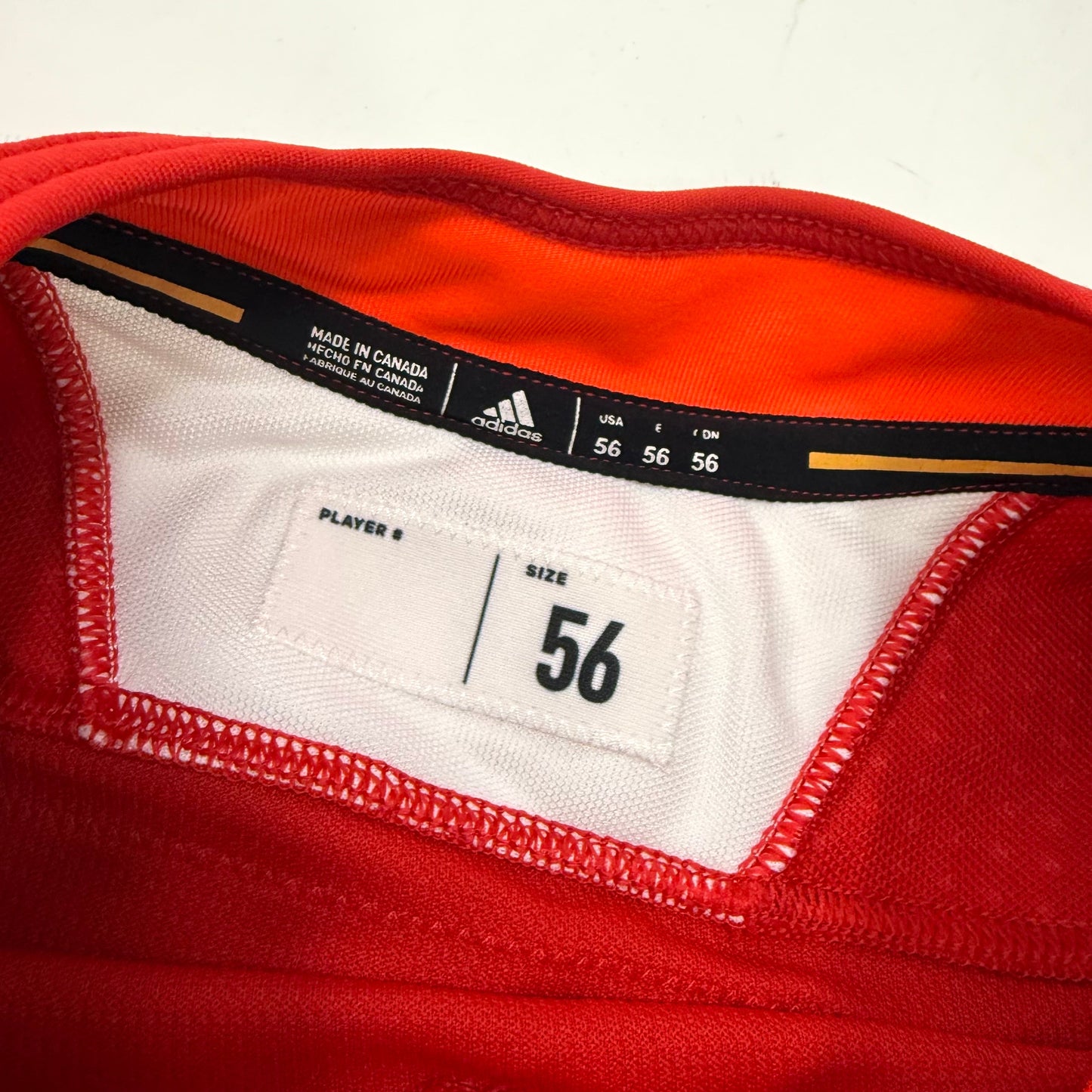 Used Red Chicago Blackhawks Adidas MIC Practice Jersey | Size 56 | Stjernborg #72 - Top Flight Hockey
