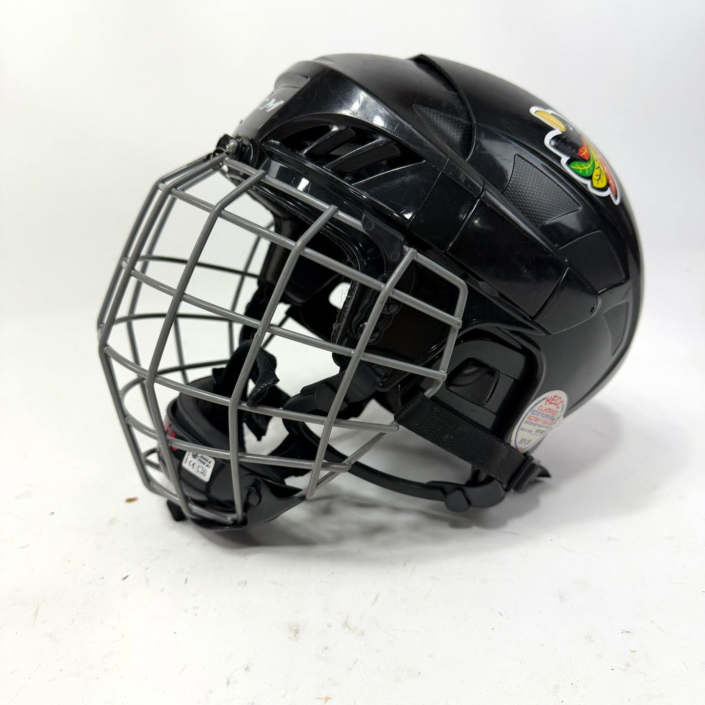 Used Black CCM FL40 Helmet Cage Combo | Senior Small | AB506