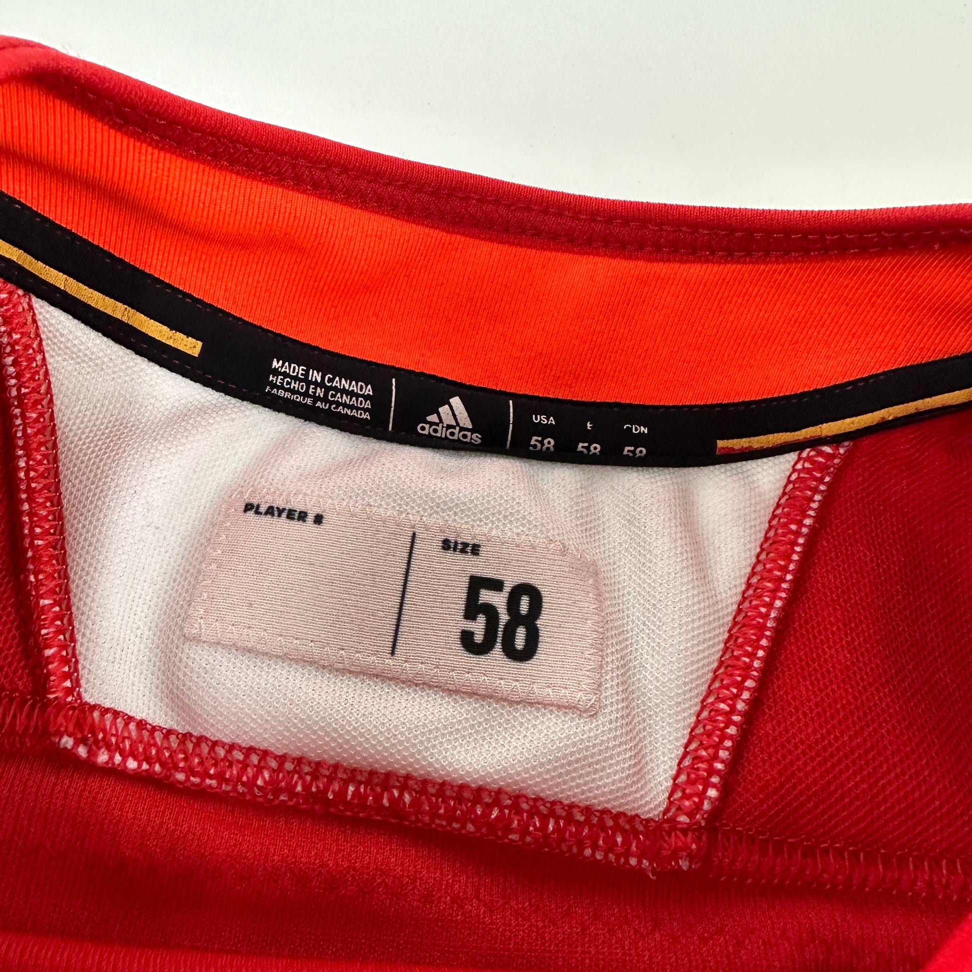 BRENTON #45 - Red Chicago Blackhawks Practice Jersey - Adidas MIC Size 58 - Top Flight Hockey