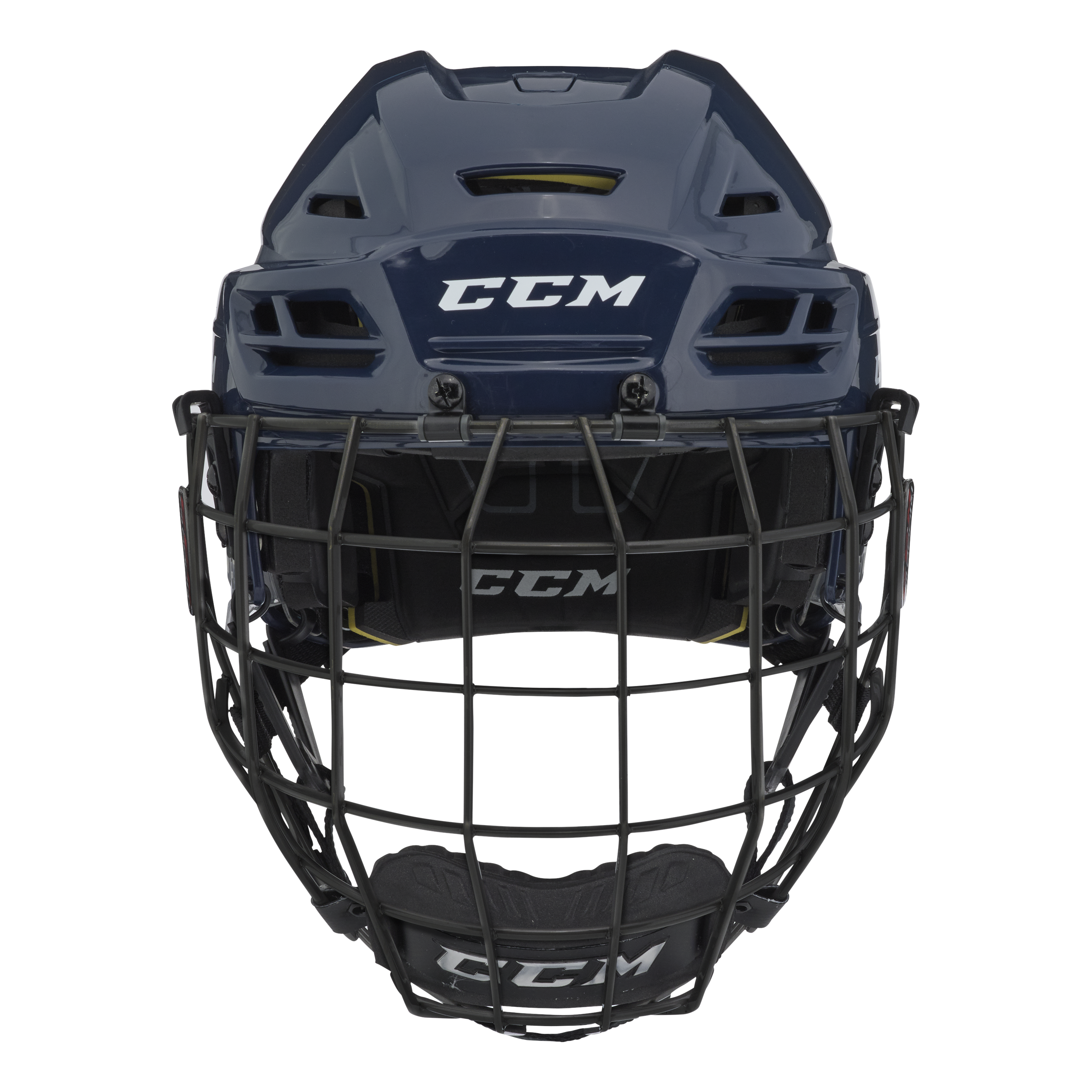 New CCM Navy Tacks 310 Helmet Combo | Senior M | #888600299150 - Top Flight Hockey