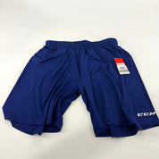 New Navy CCM Mens Performance Loose Fit Shorts | Senior XL | #191520519773 - Top Flight Hockey
