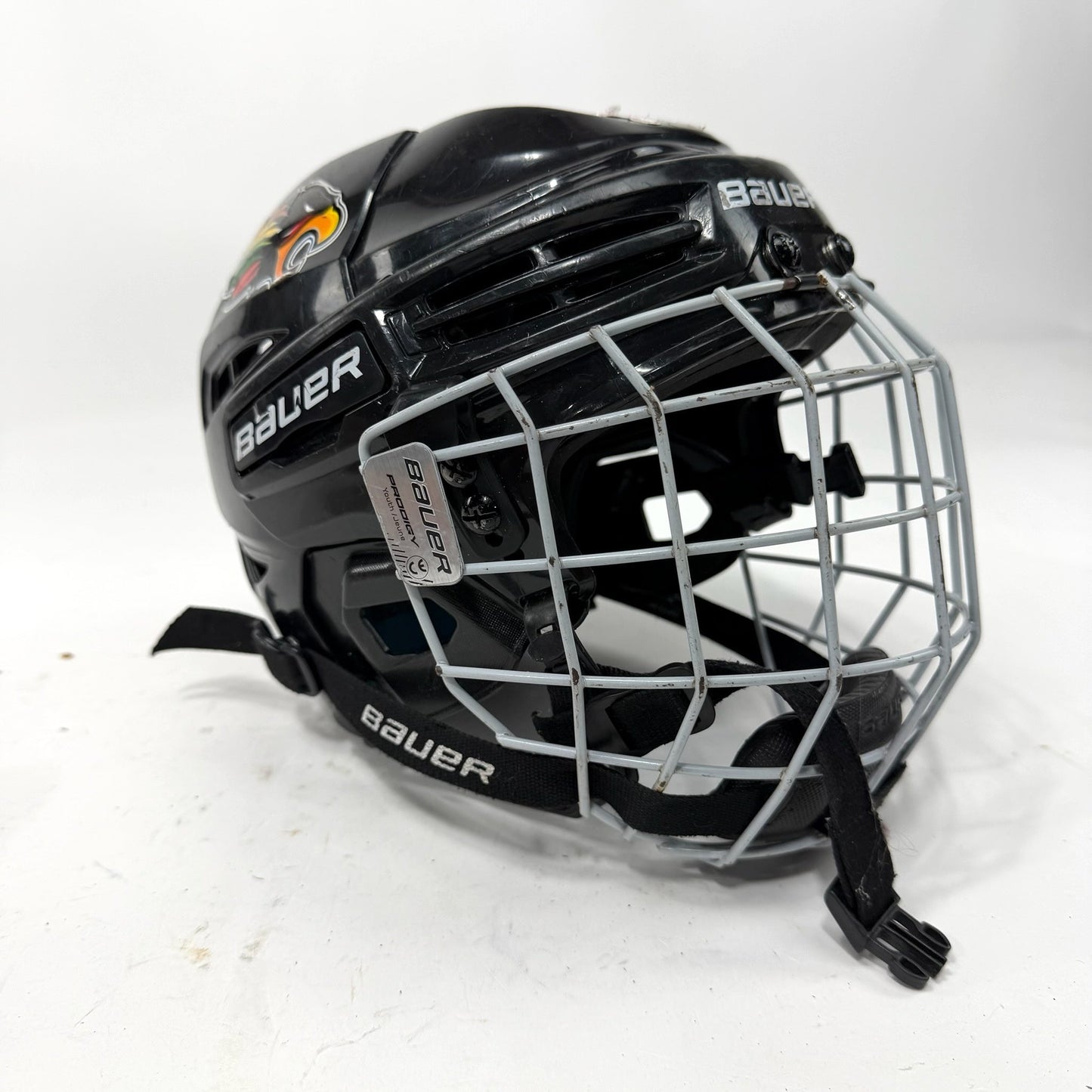 Used Black Bauer Prodigy Helmet with Cage | Size Youth | AB505