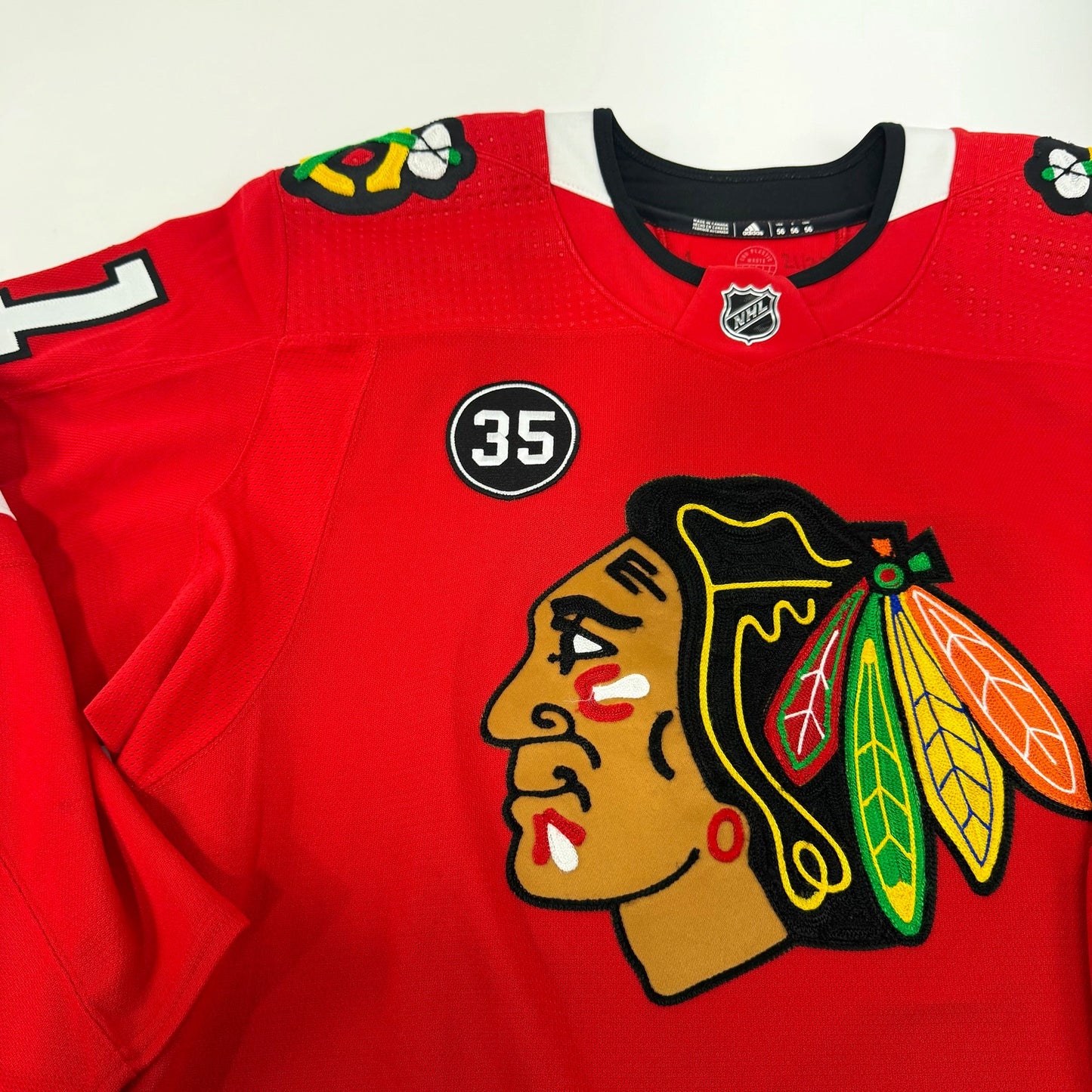 Riley Stillman #61 Home Chicago Blackhawks Team Issued Jersey 2021-2022, Set 1 | 9969-21745