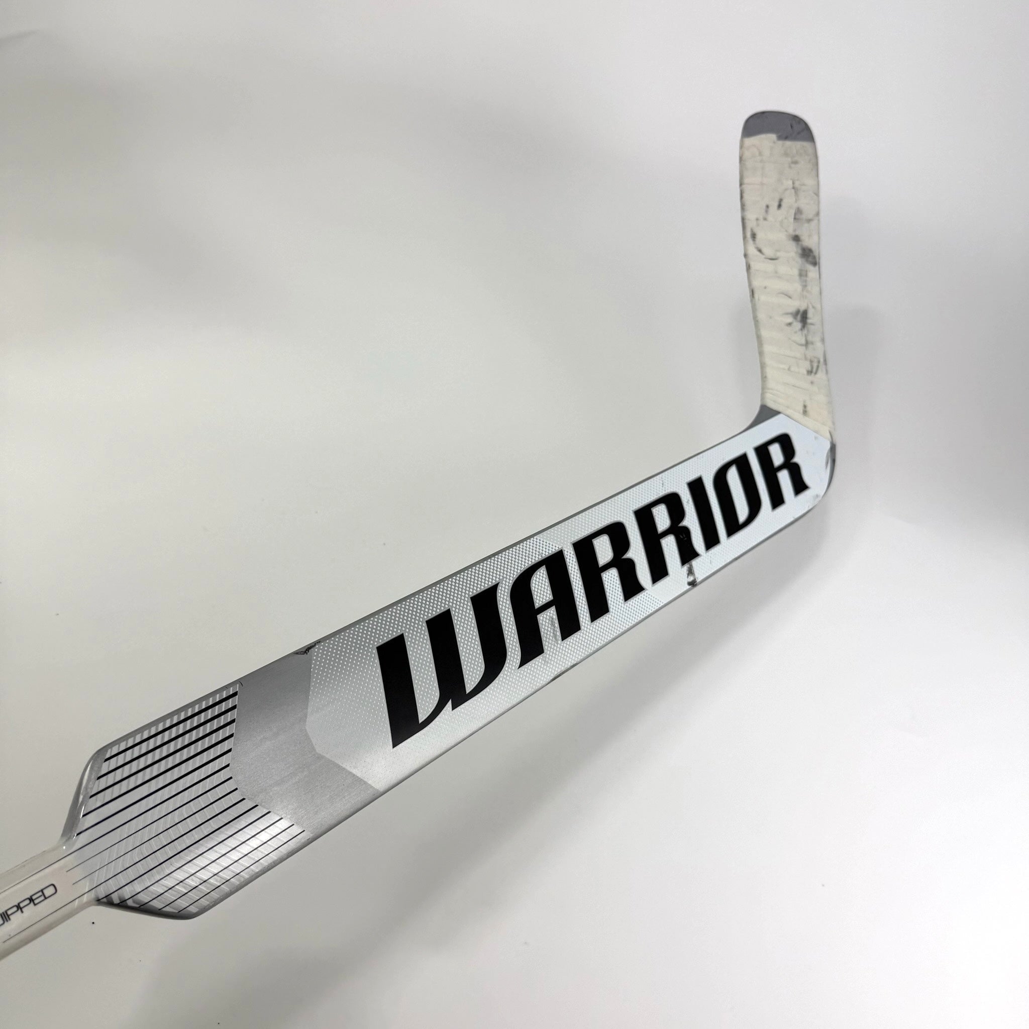 Used Regular White Warrior VR2 Pro+ Goalie Stick | 25" Paddle P34 (Wedge) Curve | F298