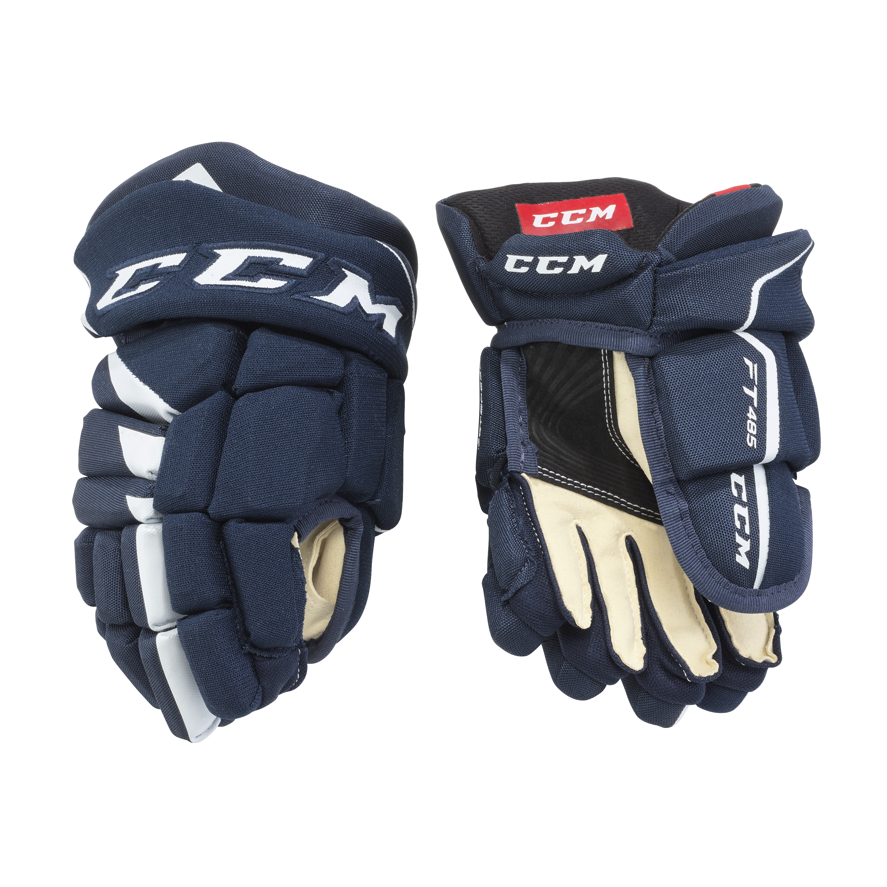New CCM Navy Jetspeed FT485 Gloves | 10" | #191520281250 - Top Flight Hockey
