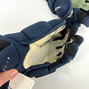 Used Navy CCM Jetspeed Pro Gloves | 14" | D354